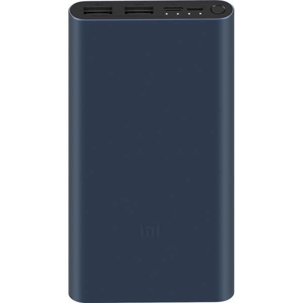 Xiaomi Mi PowerBank 3 10000mAh 18W με Γρήγορη Φόρτιση και USB-C Μαύρο
