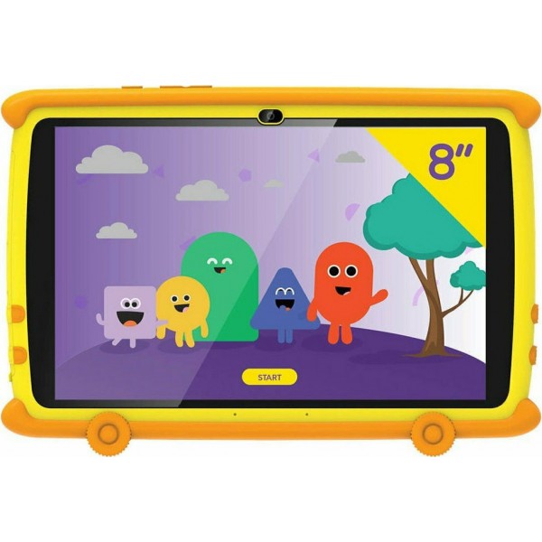Egoboo Kiddoboo 8" Tablet με WiFi και Μνήμη 32GB Yellow